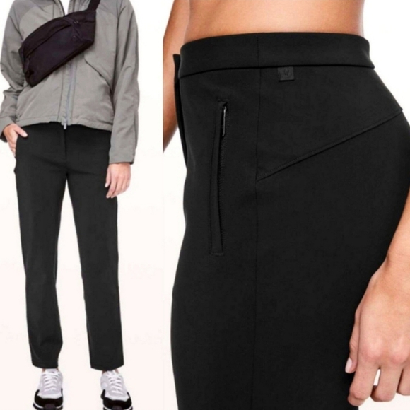 Lululemon On The Move Pant Black Tapered Slim Fit Size 2 - Picture 1 of 15